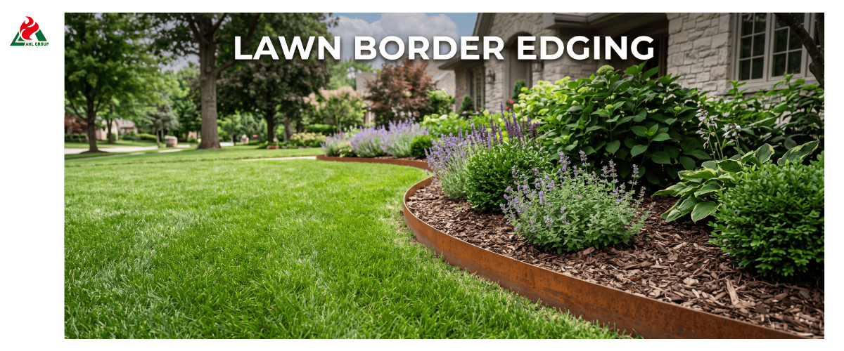 Corten Steel Edging Lawn Border Application